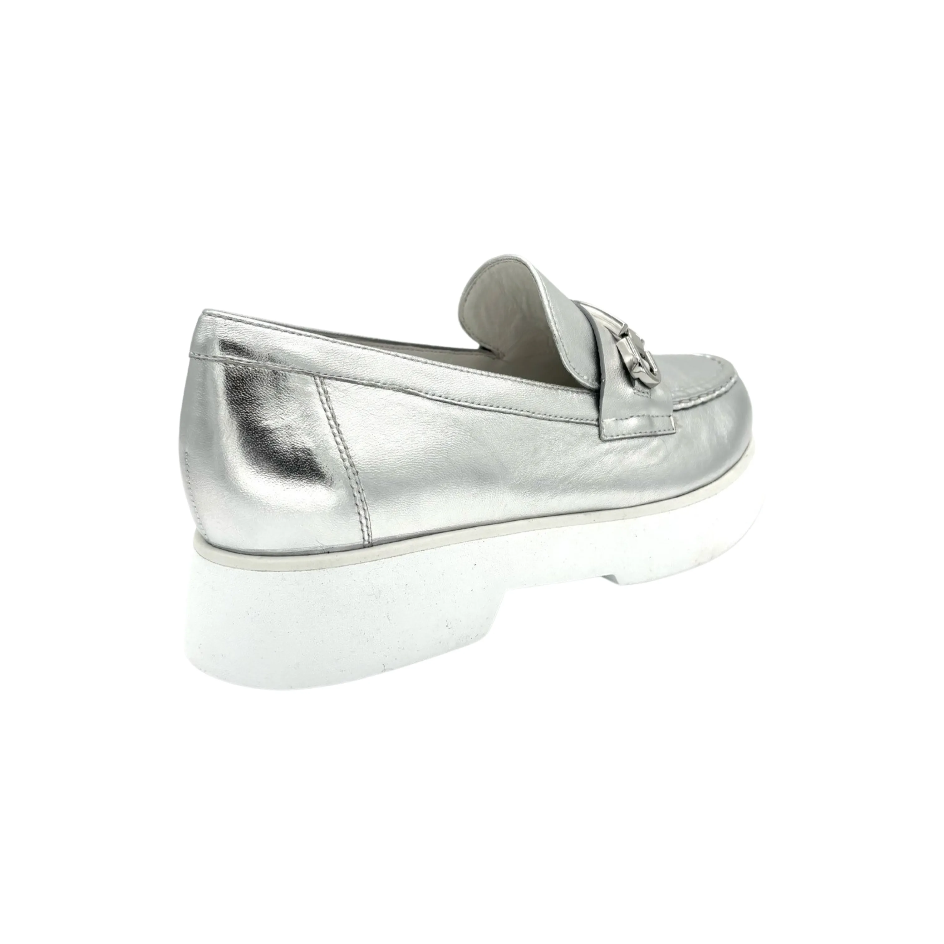 101631 Silver Platform Loafers