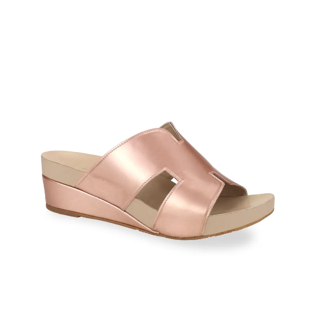 [20% off at cart] H-Strap Low Wedge Slides