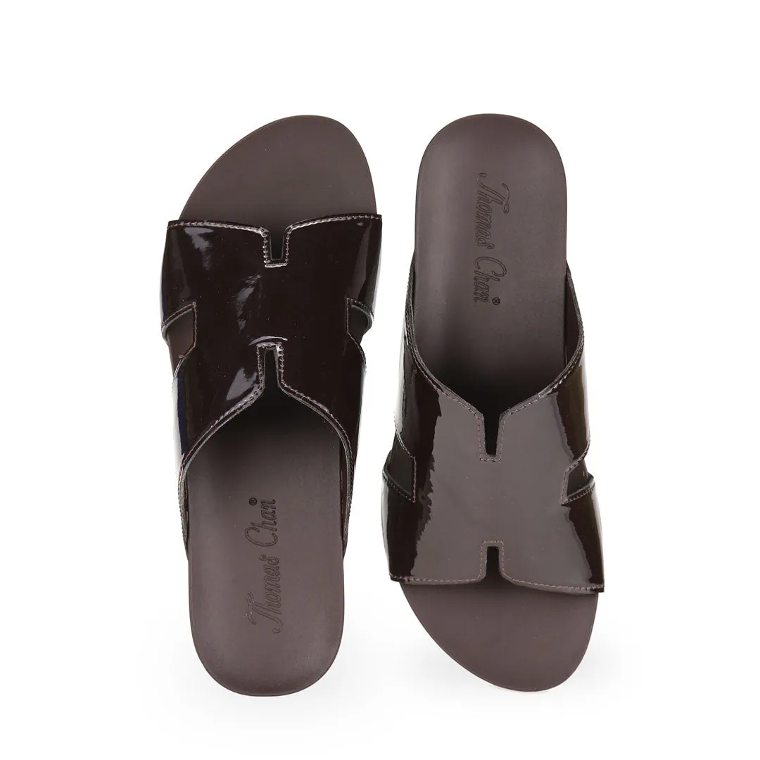 [20% off at cart] H-Strap Low Wedge Slides