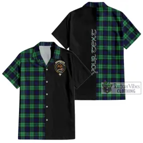 Abercrombie Tartan Short Sleeve Button Shirt with Family Crest and Half Of Me Style