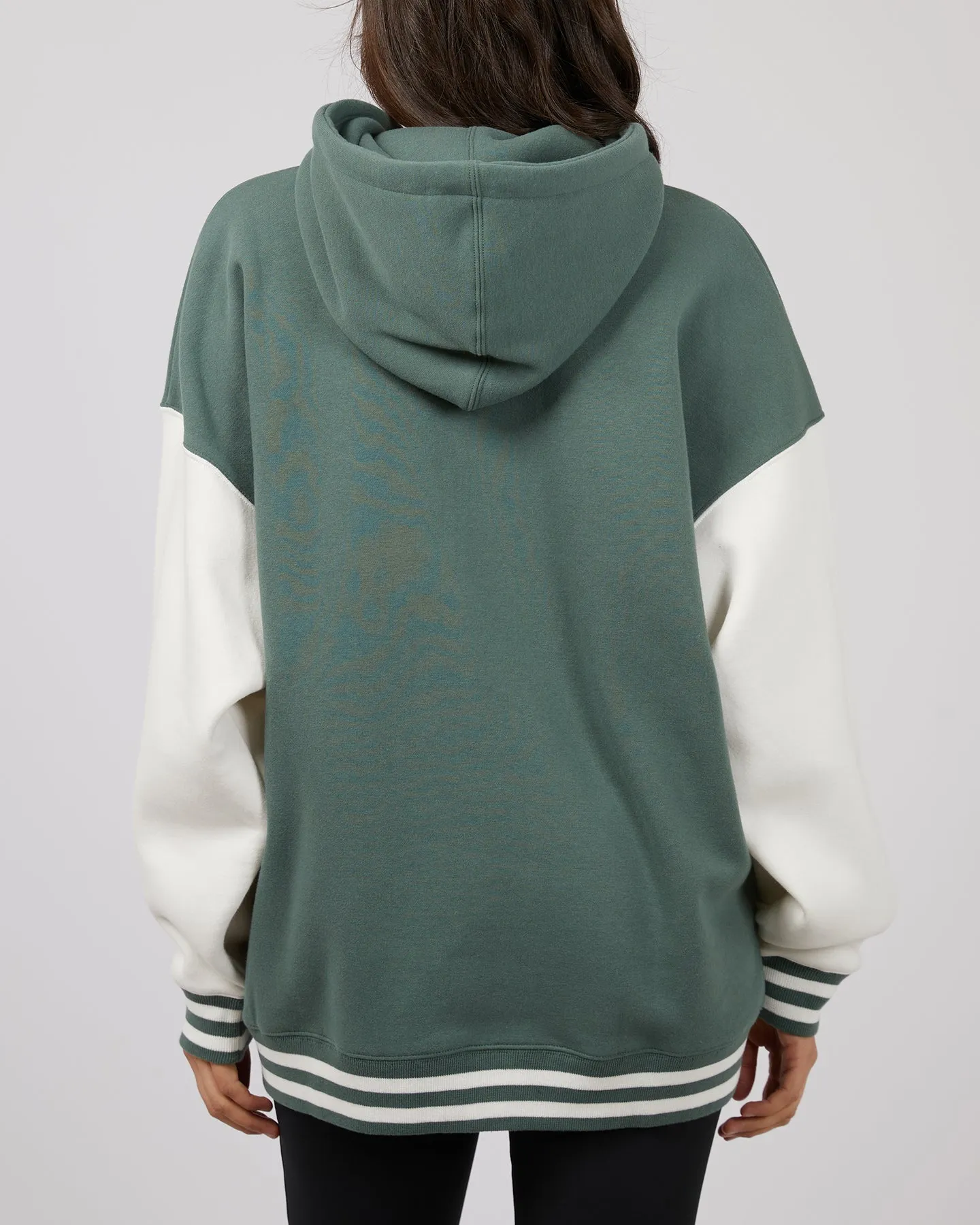 All About Eve National Contrast Hoody Green