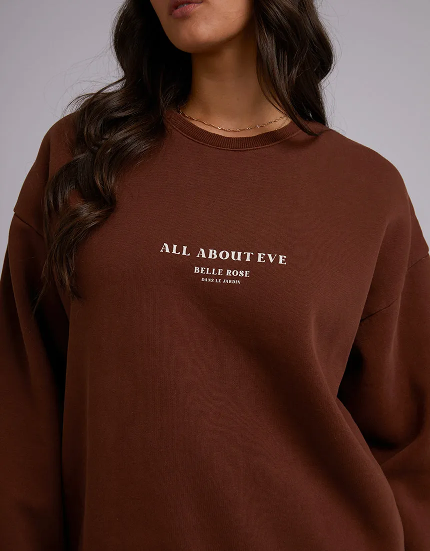 All About Eve Wild Rose Standard Crew Brown