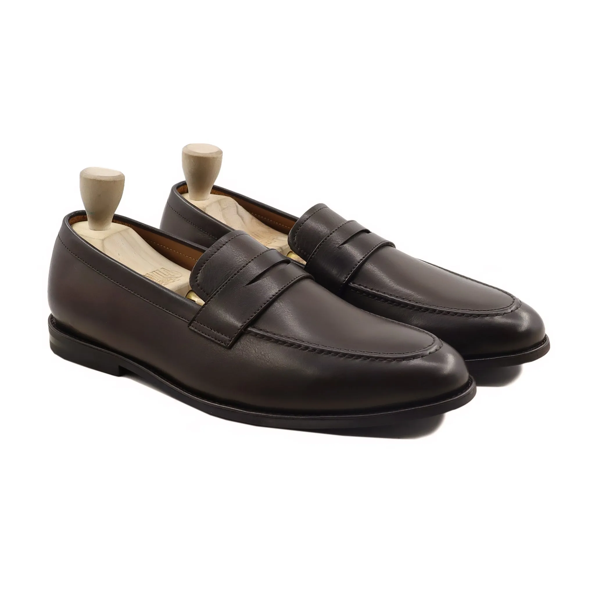 Alton - Men's Dark Brown Calf Leather Loafer