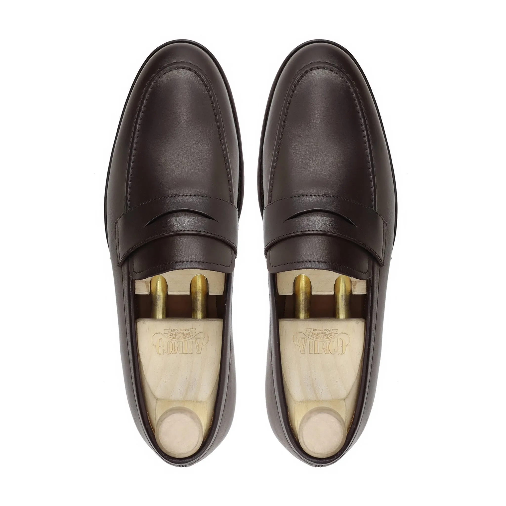 Alton - Men's Dark Brown Calf Leather Loafer