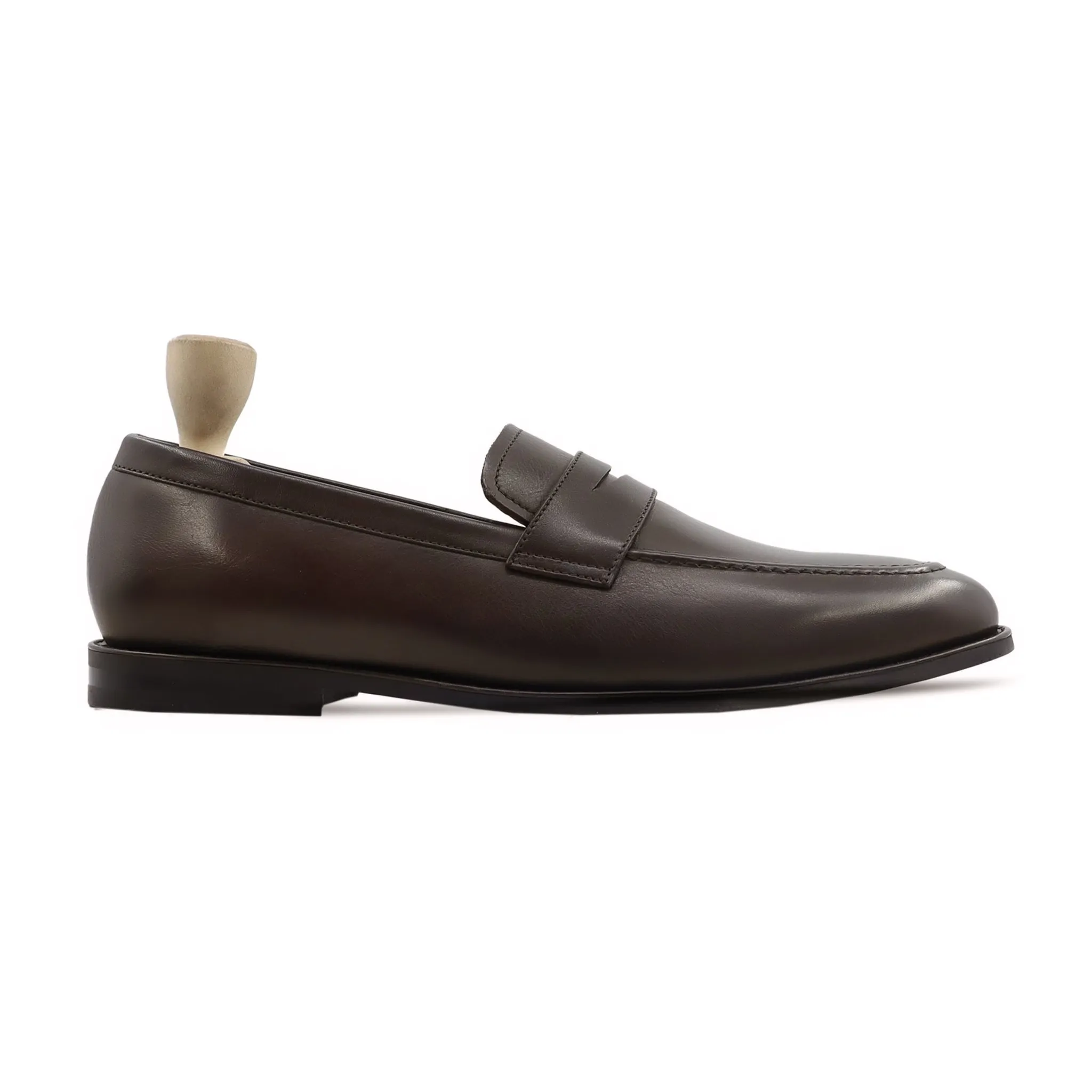 Alton - Men's Dark Brown Calf Leather Loafer