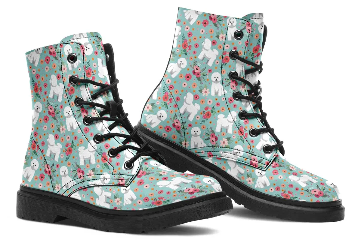 Bichon Frise Flower Boots