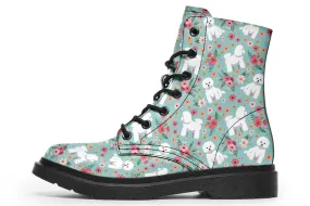 Bichon Frise Flower Boots