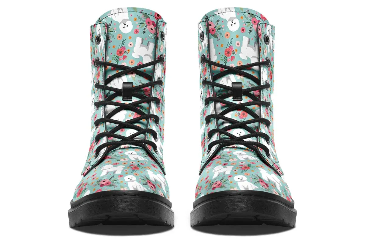 Bichon Frise Flower Boots