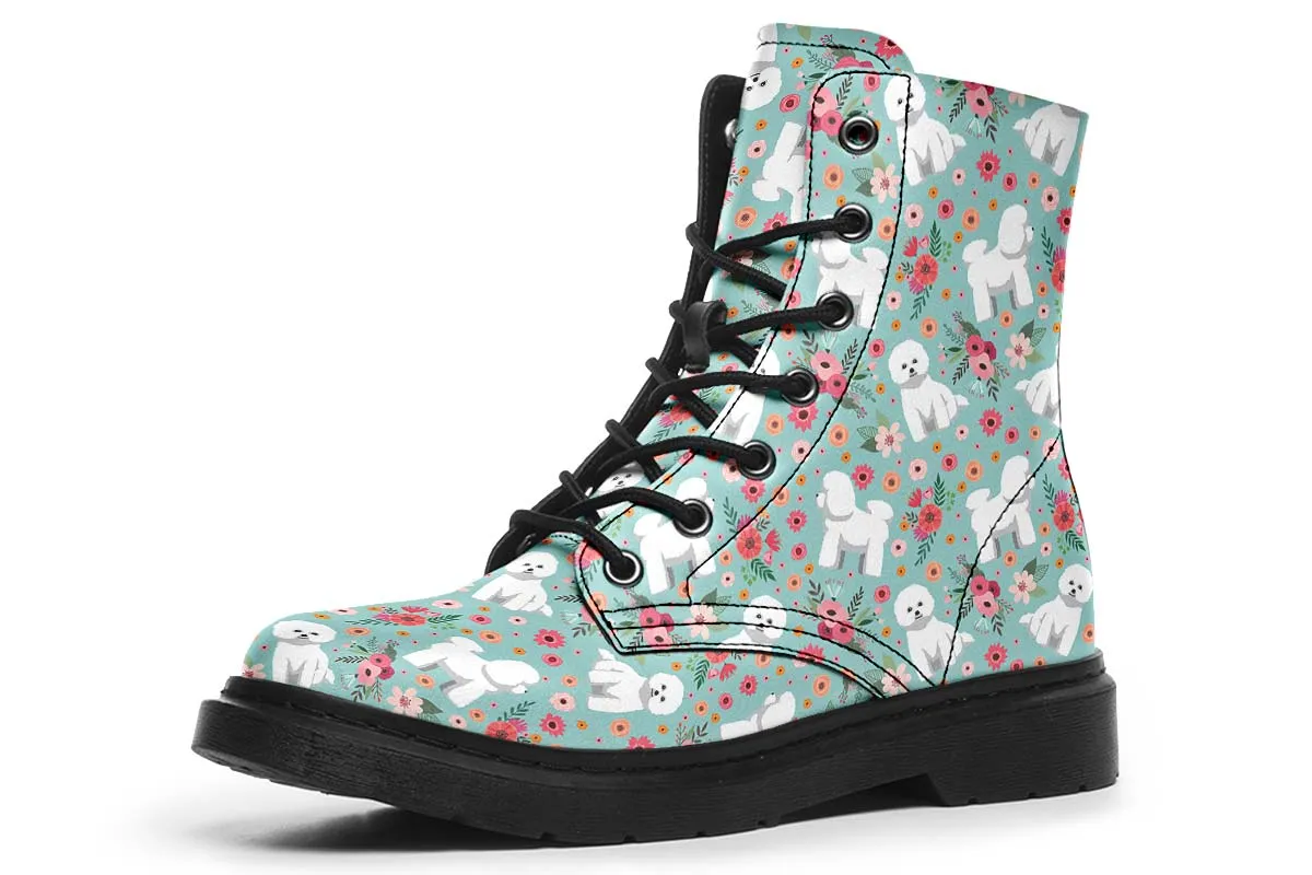 Bichon Frise Flower Boots