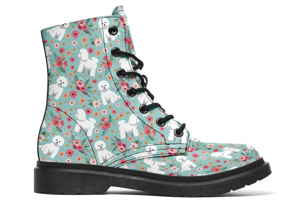 Bichon Frise Flower Boots