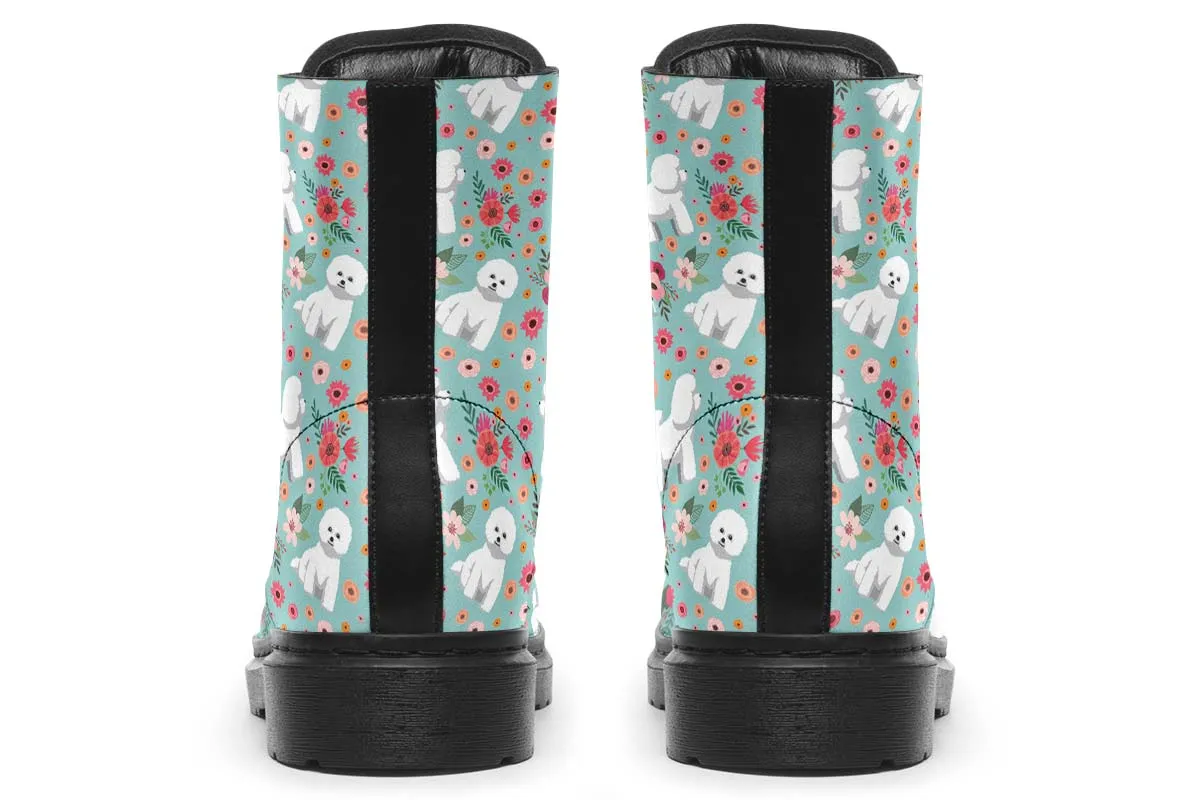 Bichon Frise Flower Boots