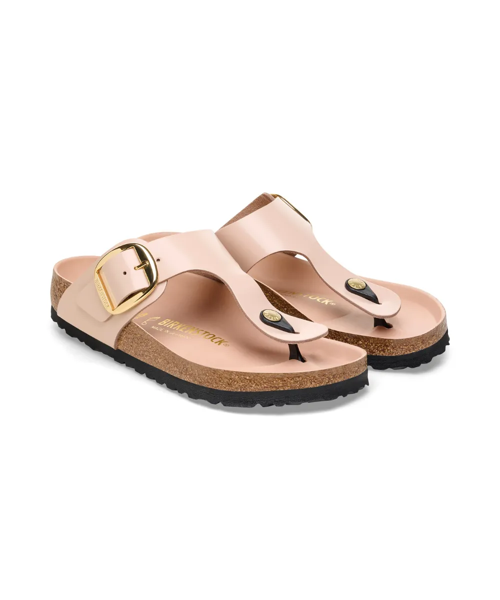 BIRKENSTOCK GIZEH BIG BUCKLE IN BEIGE