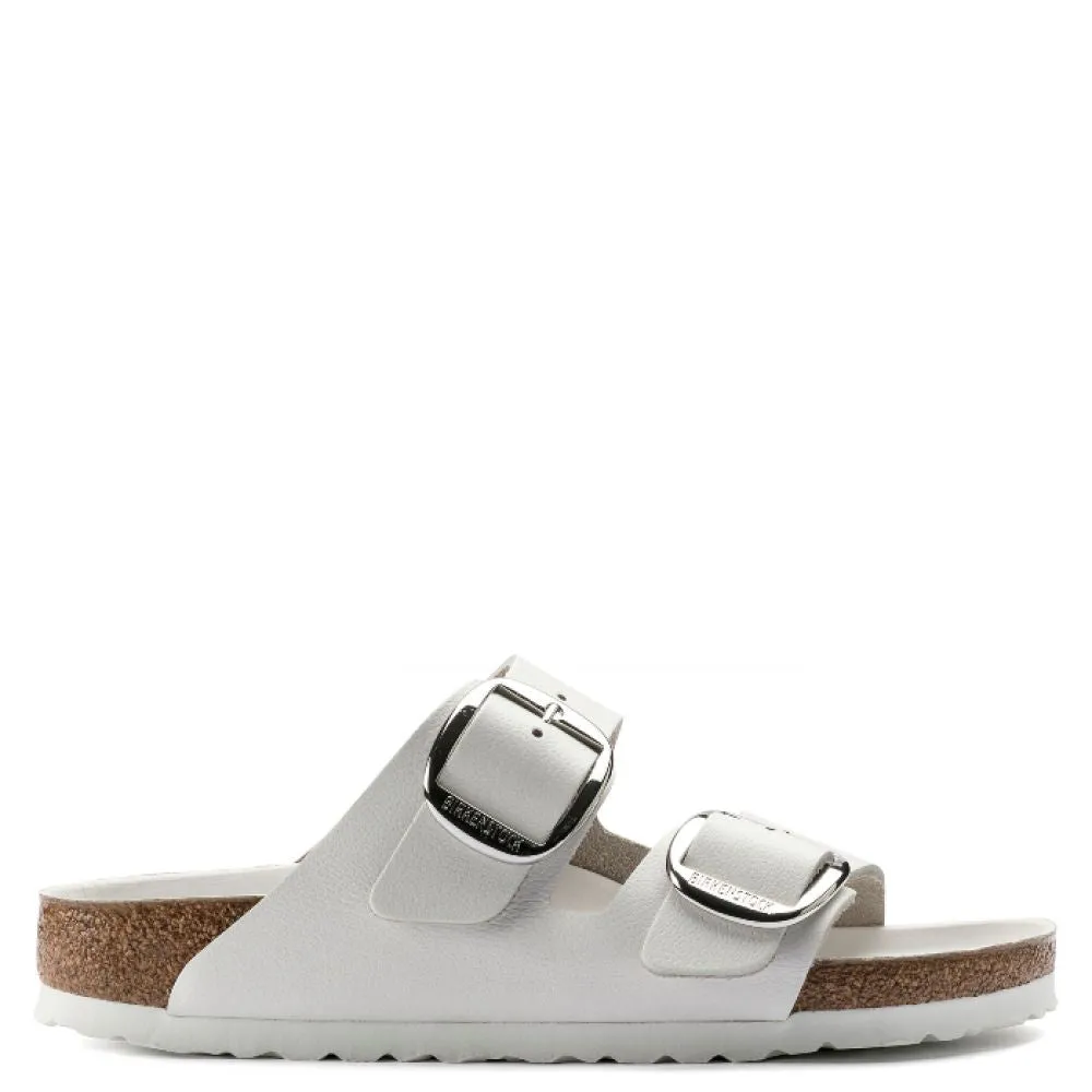 Birkenstock Women's Arizona Big Buckle Leather in White (Narrow Width)