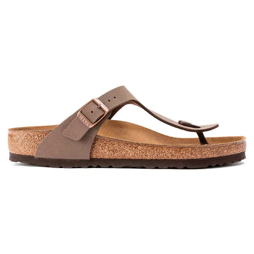 Birkenstock Womens Gizeh Birkibuc Mocha