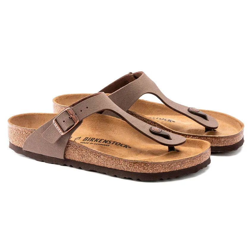 Birkenstock Womens Gizeh Birkibuc Mocha