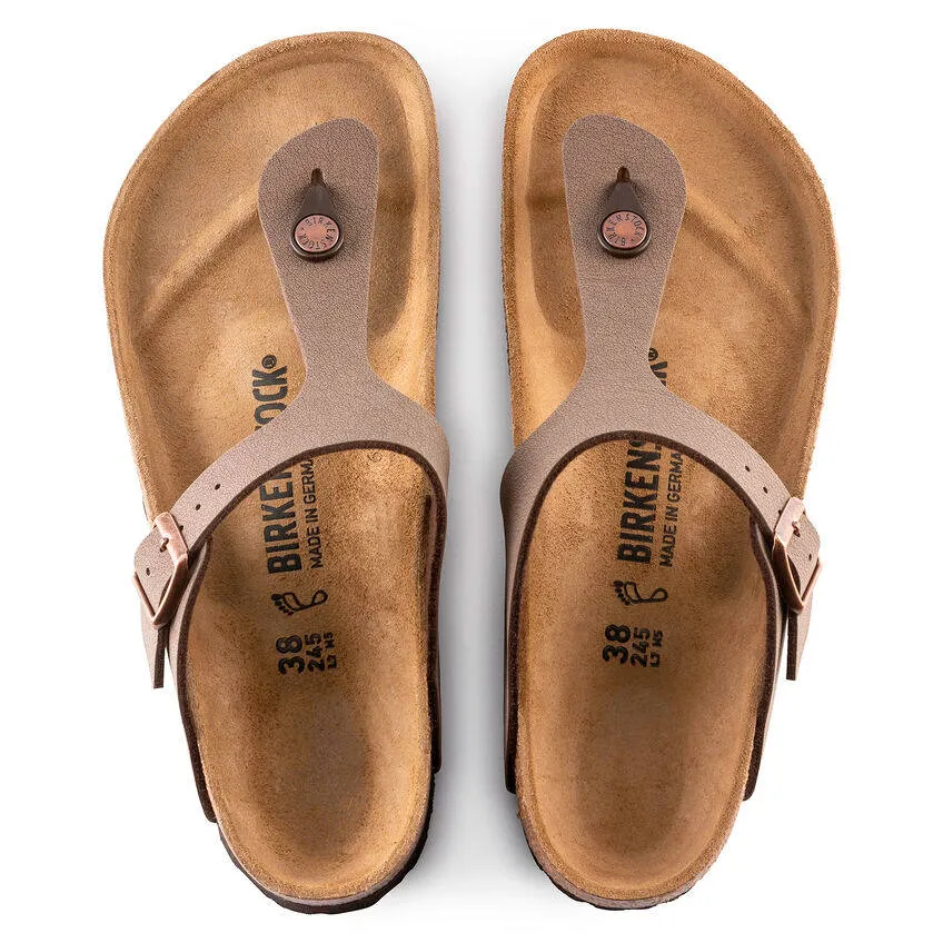 Birkenstock Womens Gizeh Birkibuc Mocha