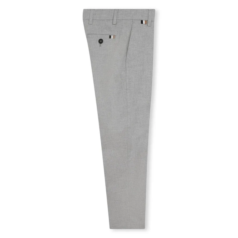 BOSS KIDSWEAR Chine Grey Suit Trousers