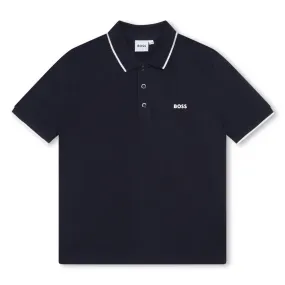 BOSS KIDSWEAR Navy Short Sleeve Polo