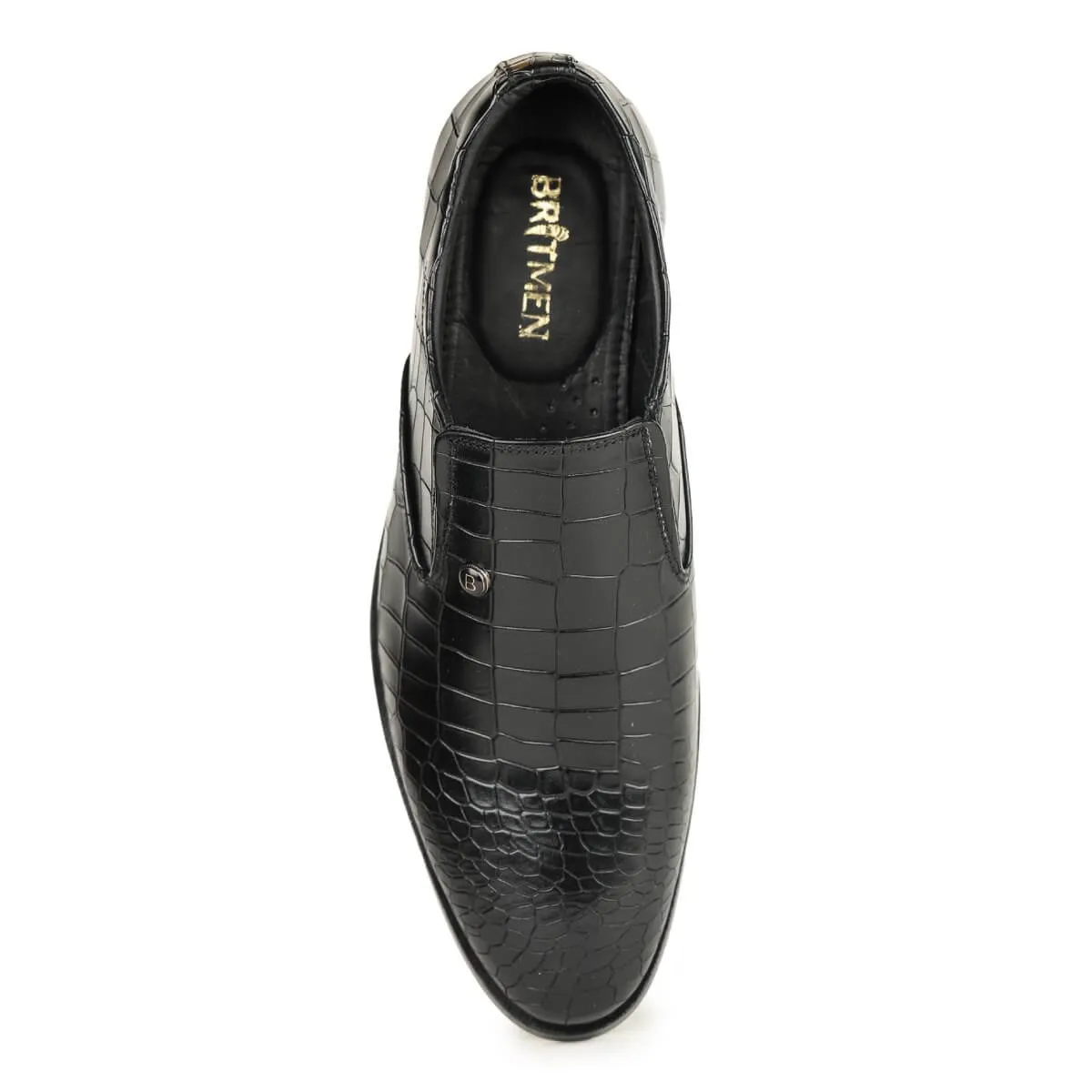 Britmen CP-11 Exotic Crocodile Print Loafers