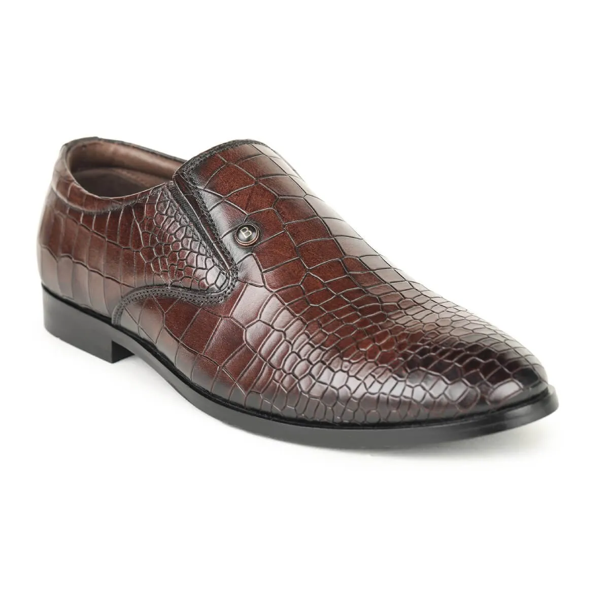 Britmen CP-11 Exotic Crocodile Print Loafers