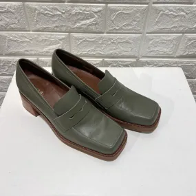 Busy Leather Heeled Loafers