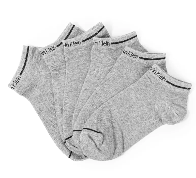 CALVIN KLEIN COTTON ANKLE 3-PACK SOCKS SU21