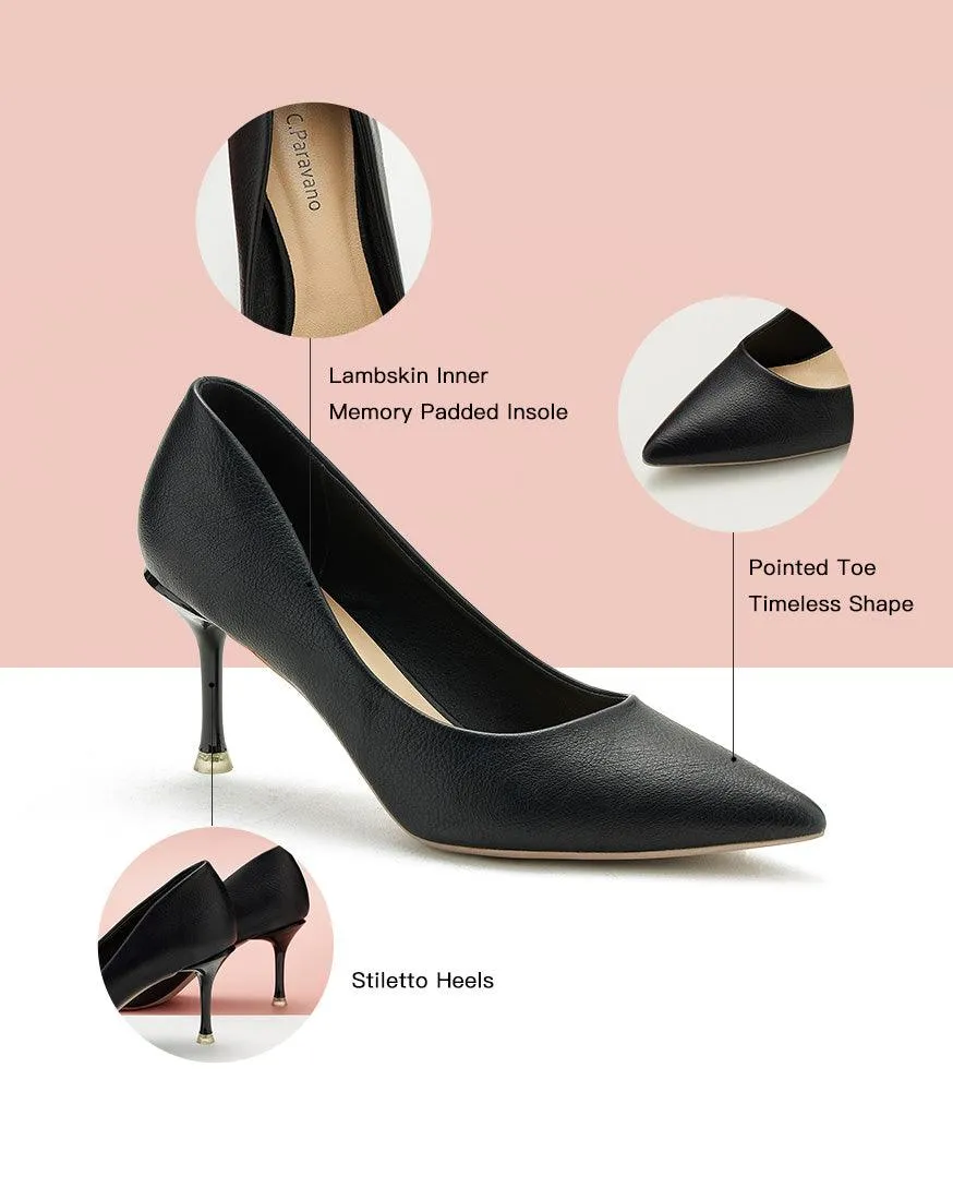 Classic Stiletto Pumps (Anna) Black