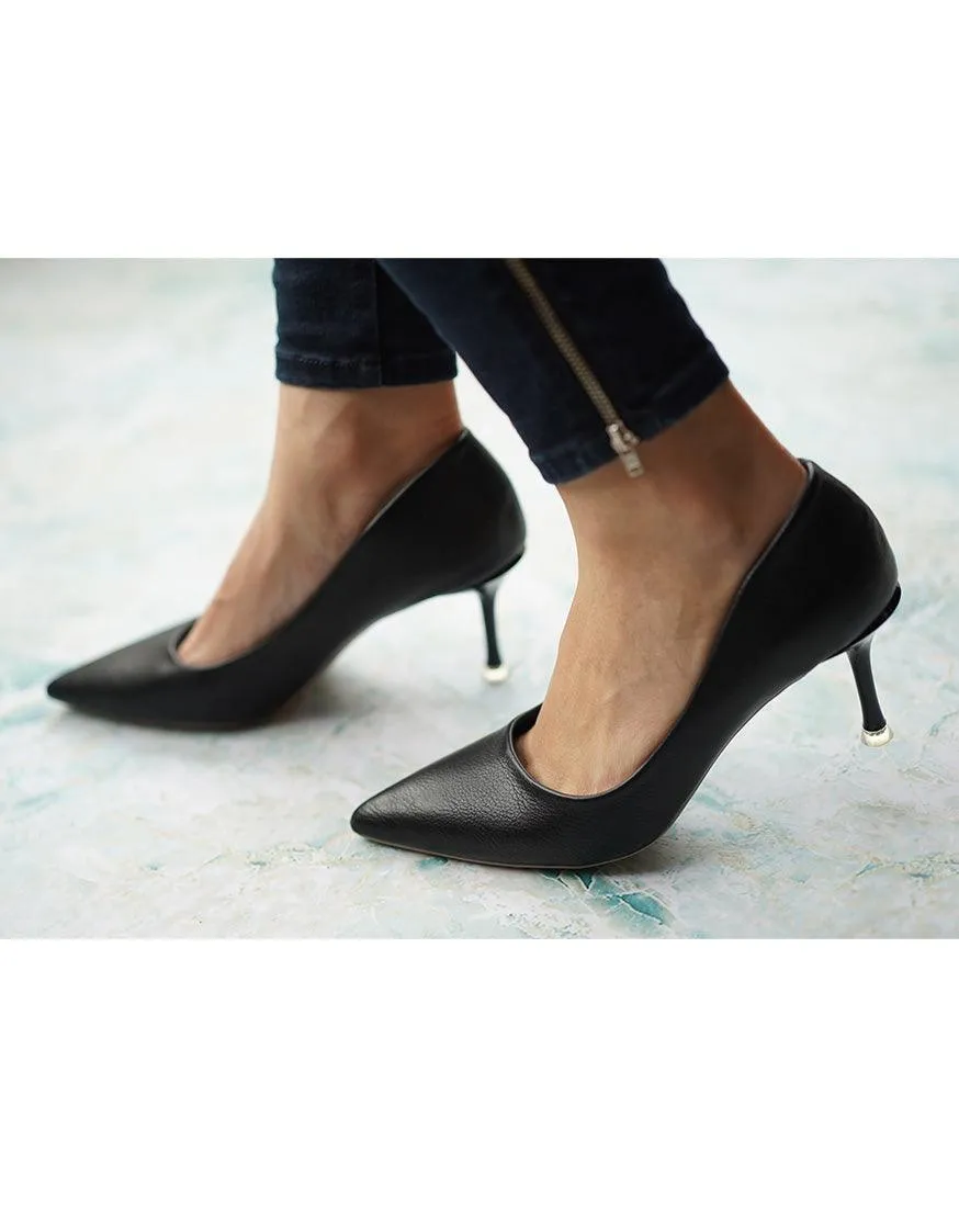 Classic Stiletto Pumps (Anna) Black