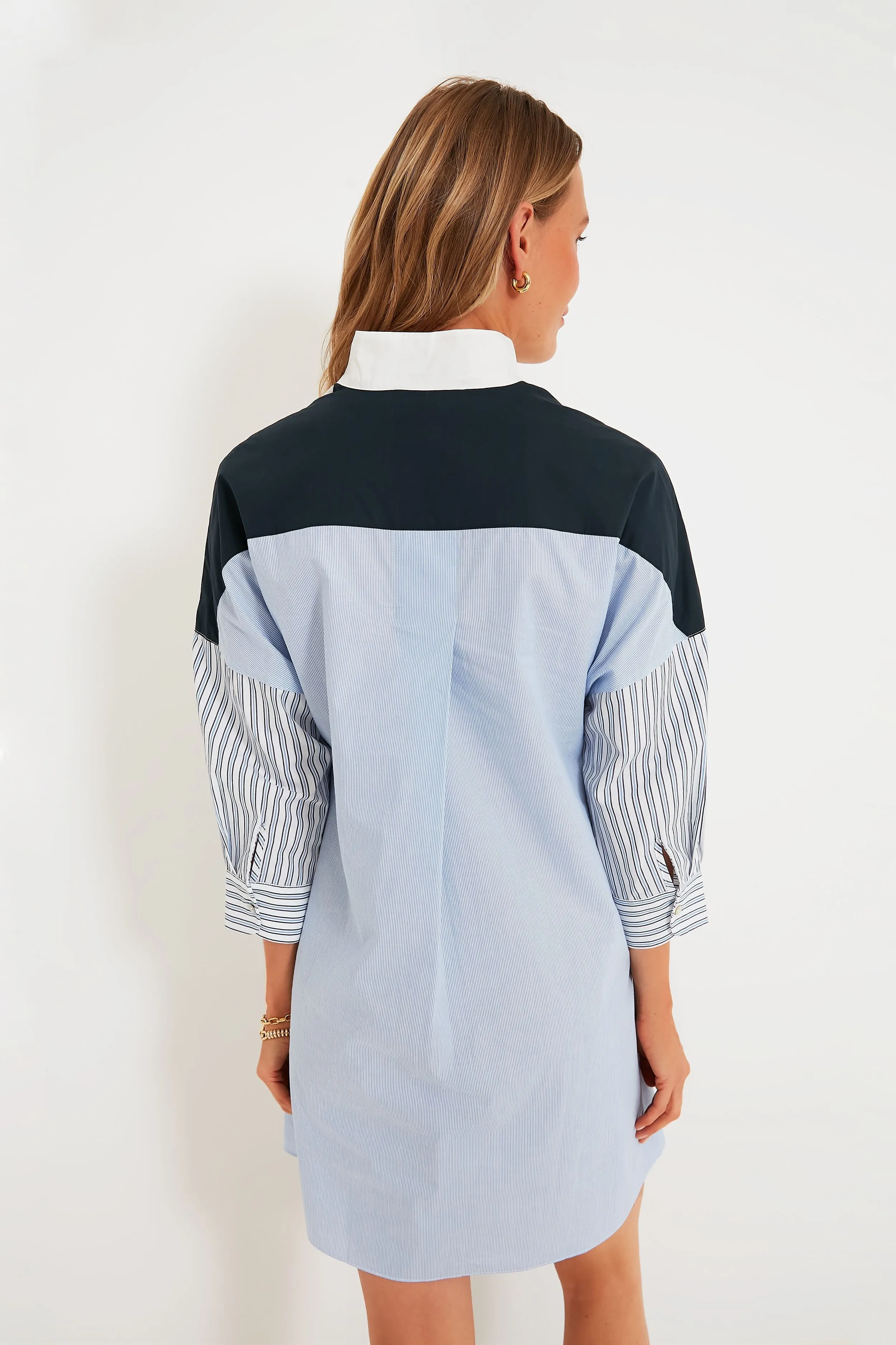 Colorblock Burnell Shirt Dress