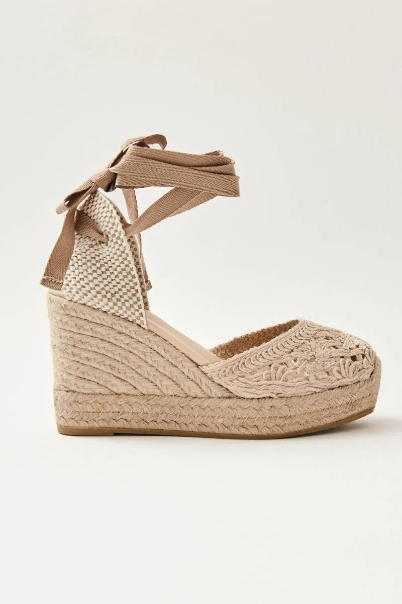 CORDELIA CROCHET CREAM ESPADRILLES