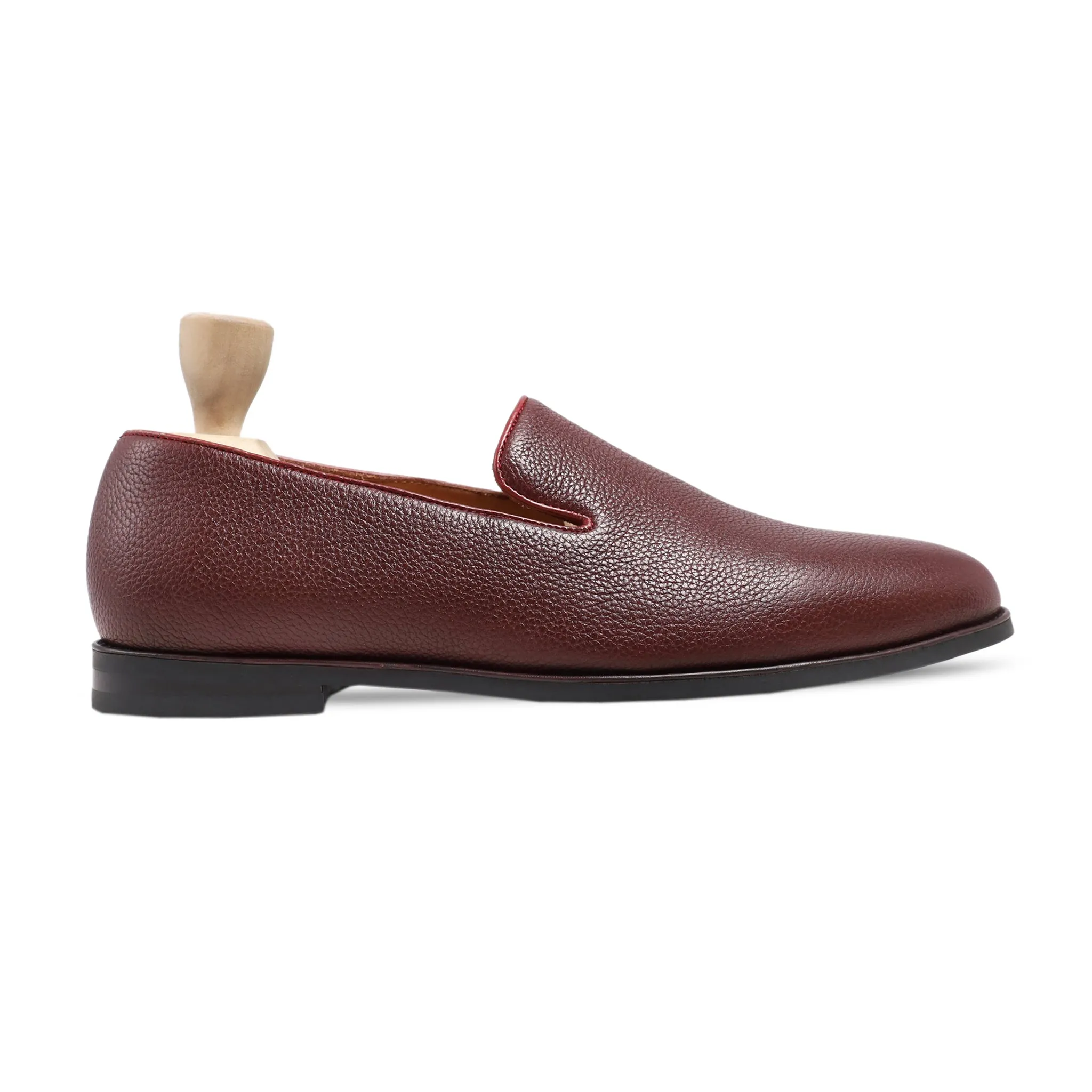 Dalton - Men's Oxblood Pebble Grain Leather Loafer