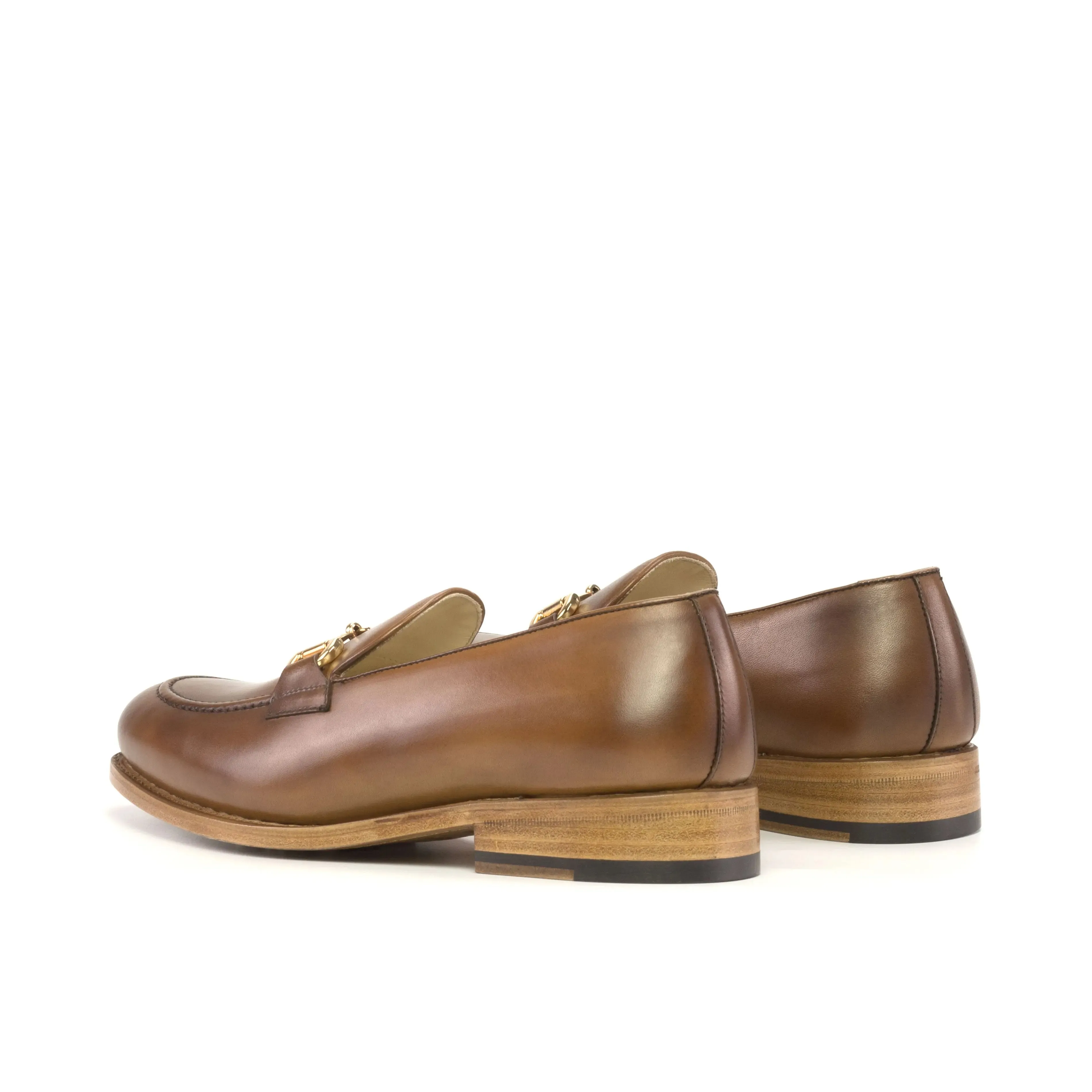 DapperFam Luciano in Med Brown Men's Italian Leather Loafer