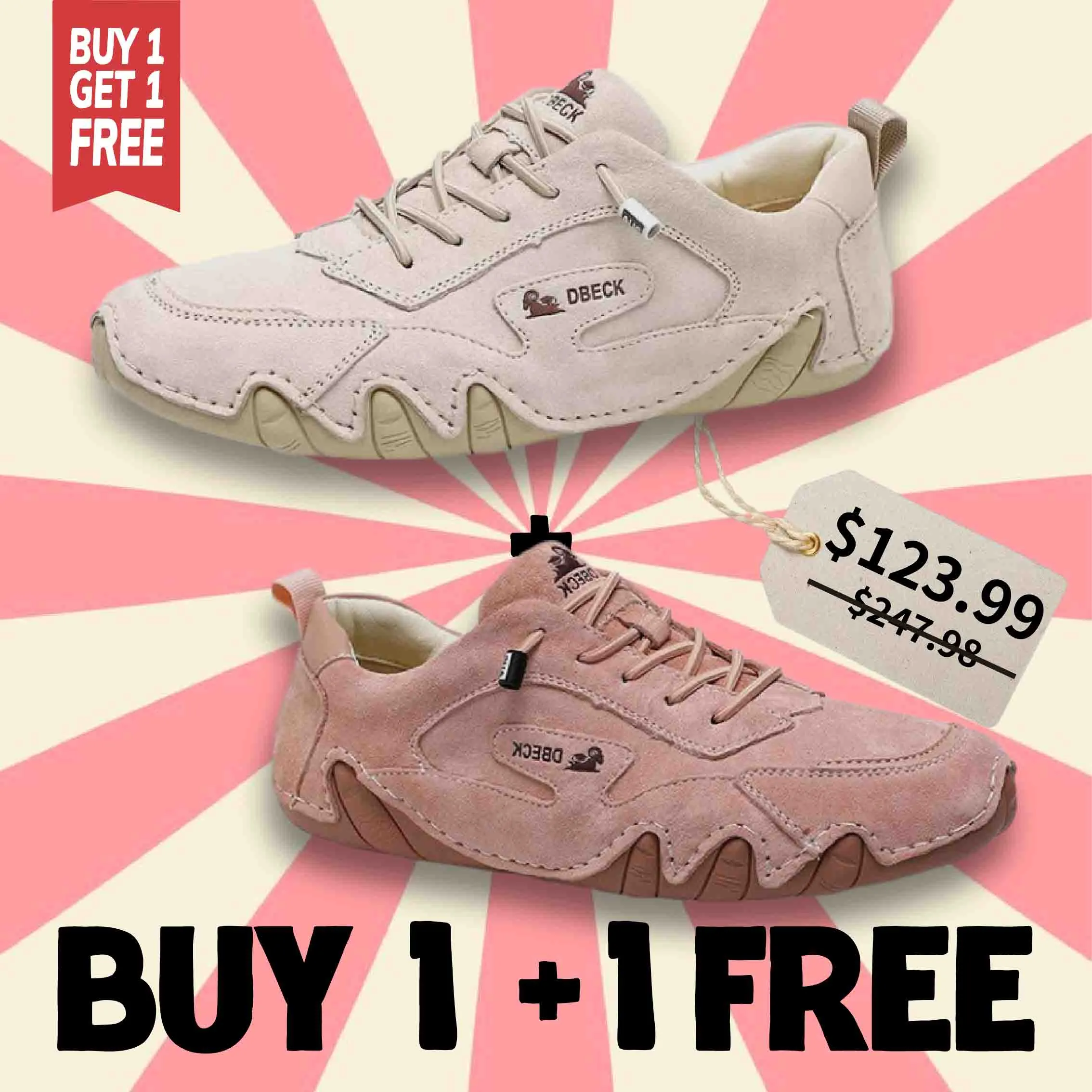 Dbeck® SundayStroll Vibe: Comfortable & Flexible Lifestyle Walking Shoes For Outdoor And Everyday(🎁1 1FREE🎁)