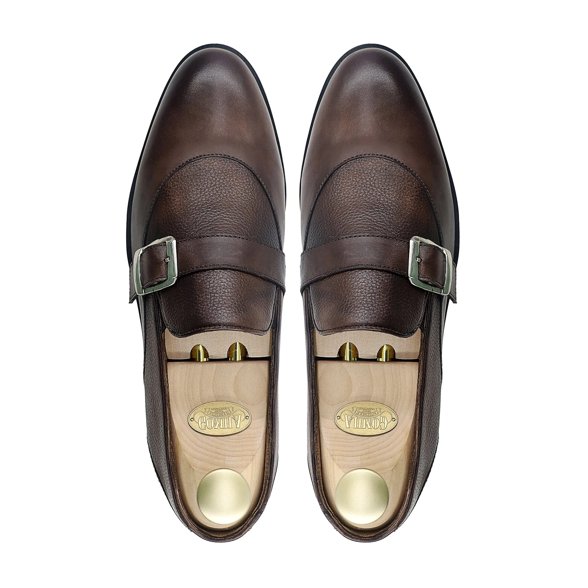 Dyan - Men's Brown Patina Calf Leather Loafer