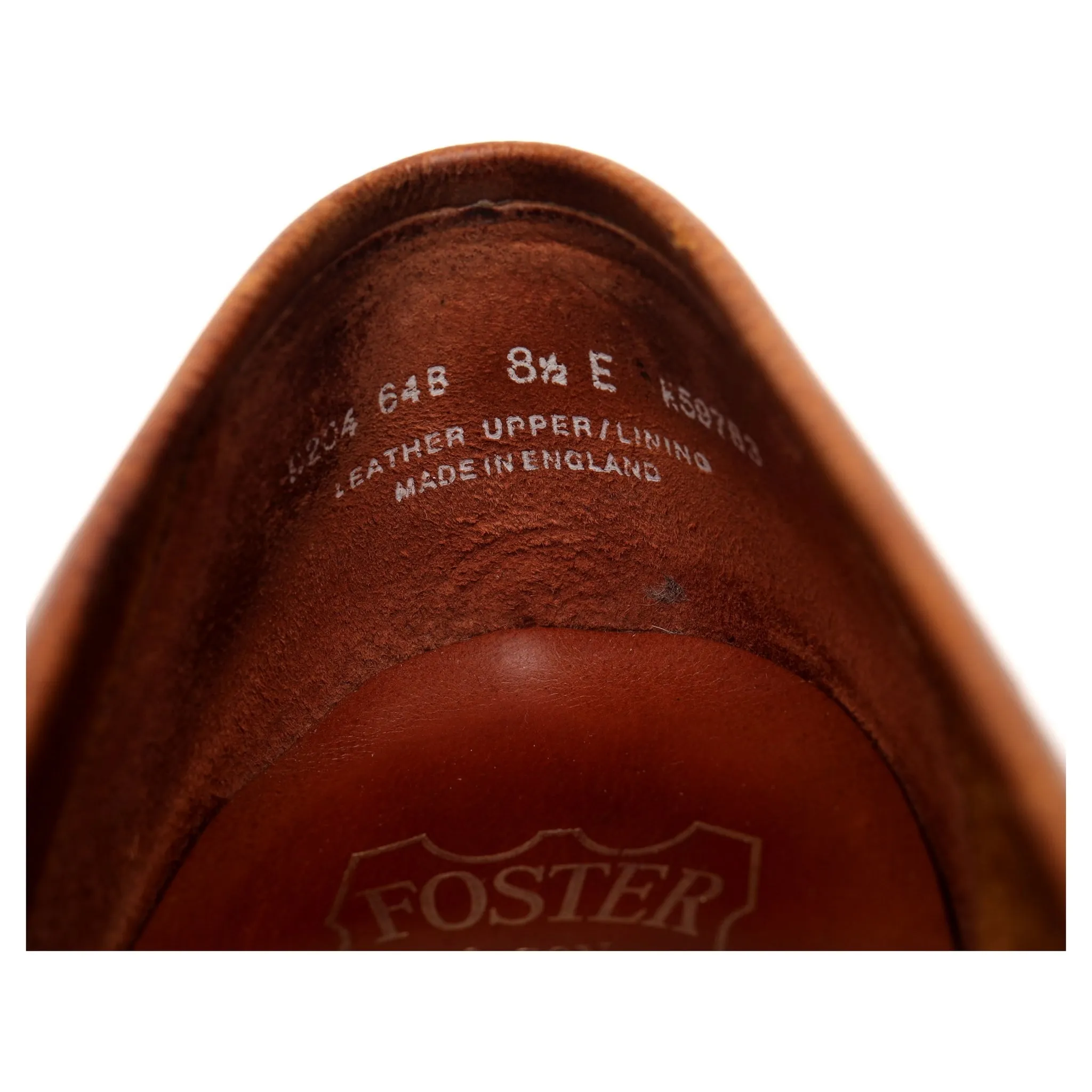 Foster & Son Tan Brown Leather Loafers UK 8.5 E