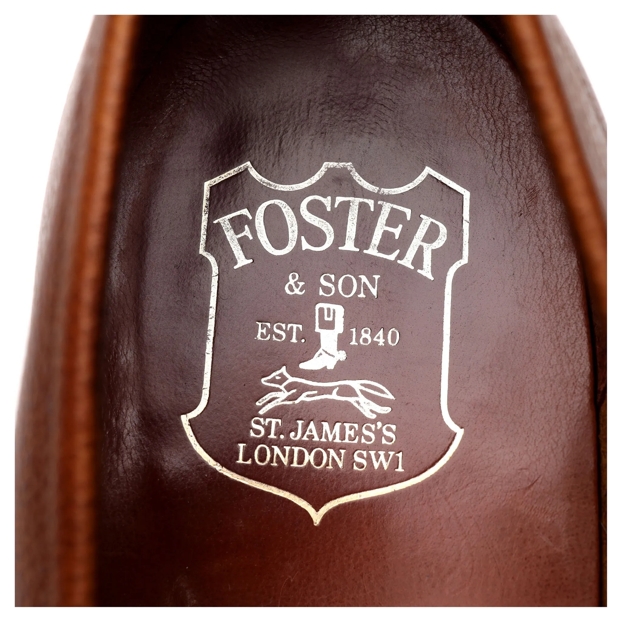 Foster & Son Tan Brown Leather Loafers UK 8.5 E