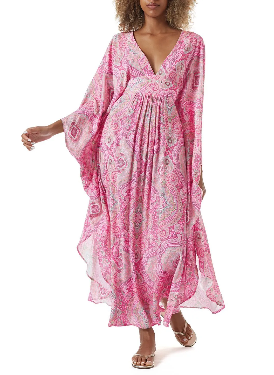 Gabriella Blush Paisley Kaftan