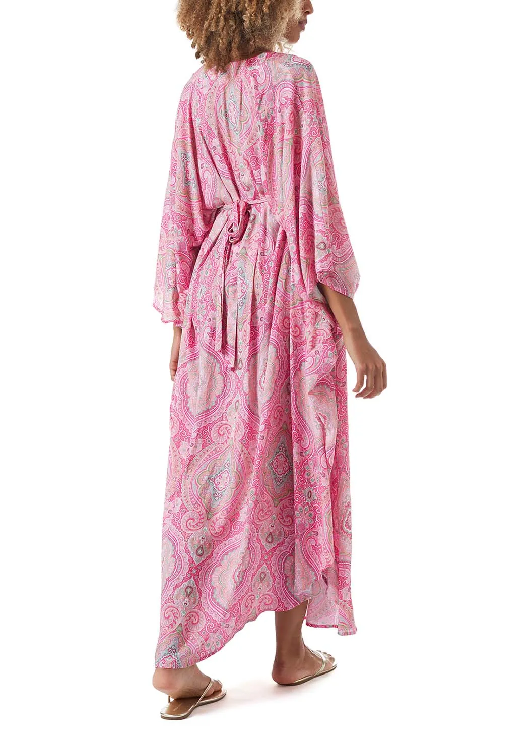 Gabriella Blush Paisley Kaftan