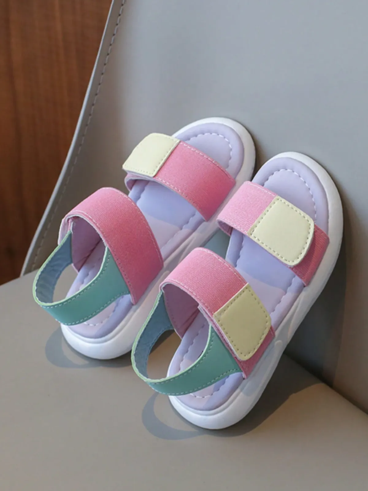 Girls' Charming Pastel Summer Sandals By Liv and Mia