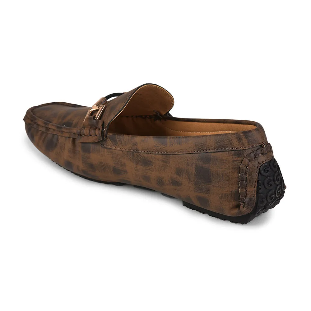 Gliders (Brown) Casual Slip on Loafers Shoes For Men By Liberty