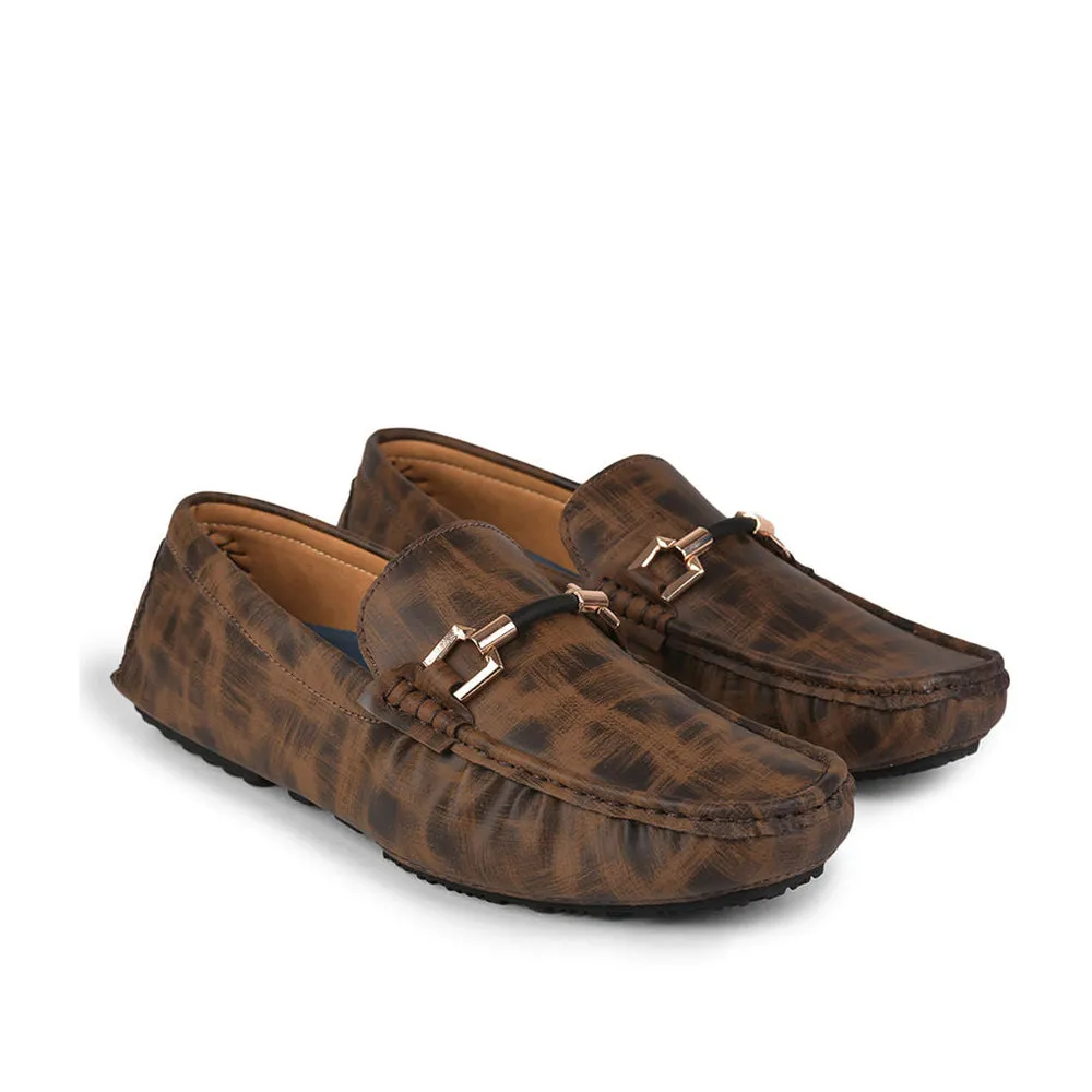 Gliders (Brown) Casual Slip on Loafers Shoes For Men By Liberty