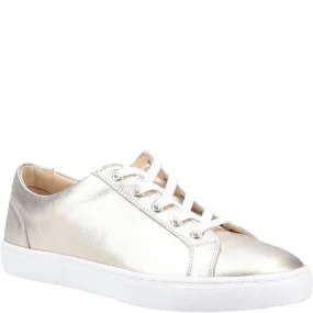 Gold Tessa Lace-Up Trainers