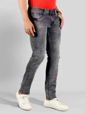 Gunmetal Black Slim Fit Jeans | Greenfibre