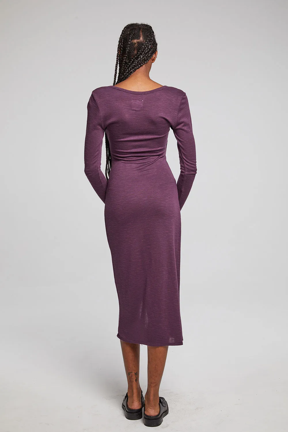 Harmony Plum Perfect Midi Dress