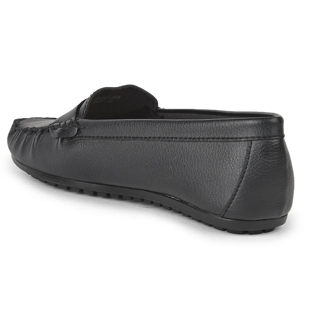 Healers Casual Black Loafers For Women GI-SD-301 By Liberty