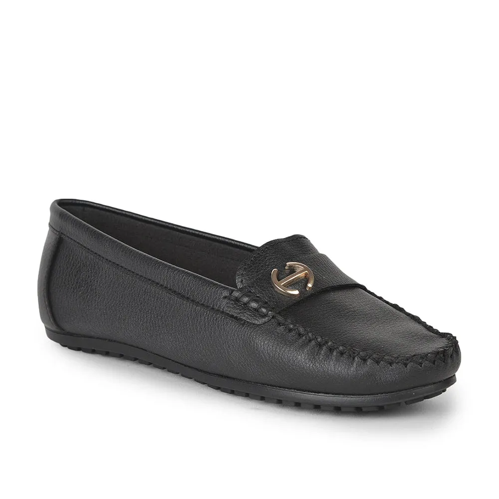 Healers Casual Black Loafers For Women GI-SD-301 By Liberty