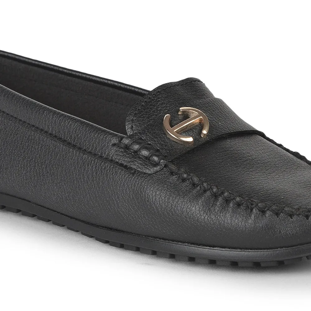 Healers Casual Black Loafers For Women GI-SD-301 By Liberty