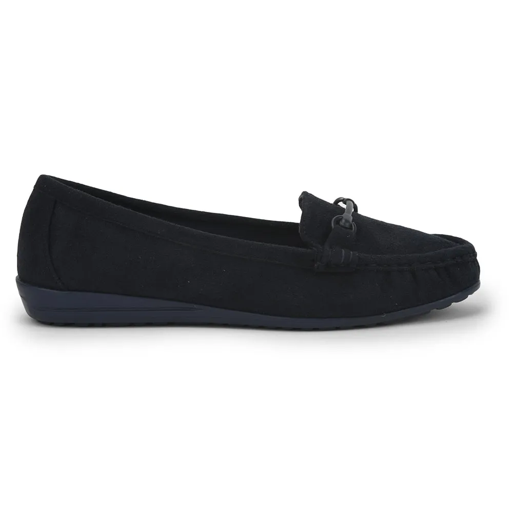 Healers Casual Navy Blue Loafers For Women HM6-10 By Liberty