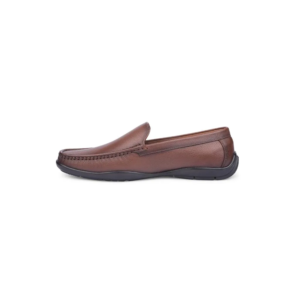 Healers Formal Brown Loafers For Men UVI-18 By Liberty