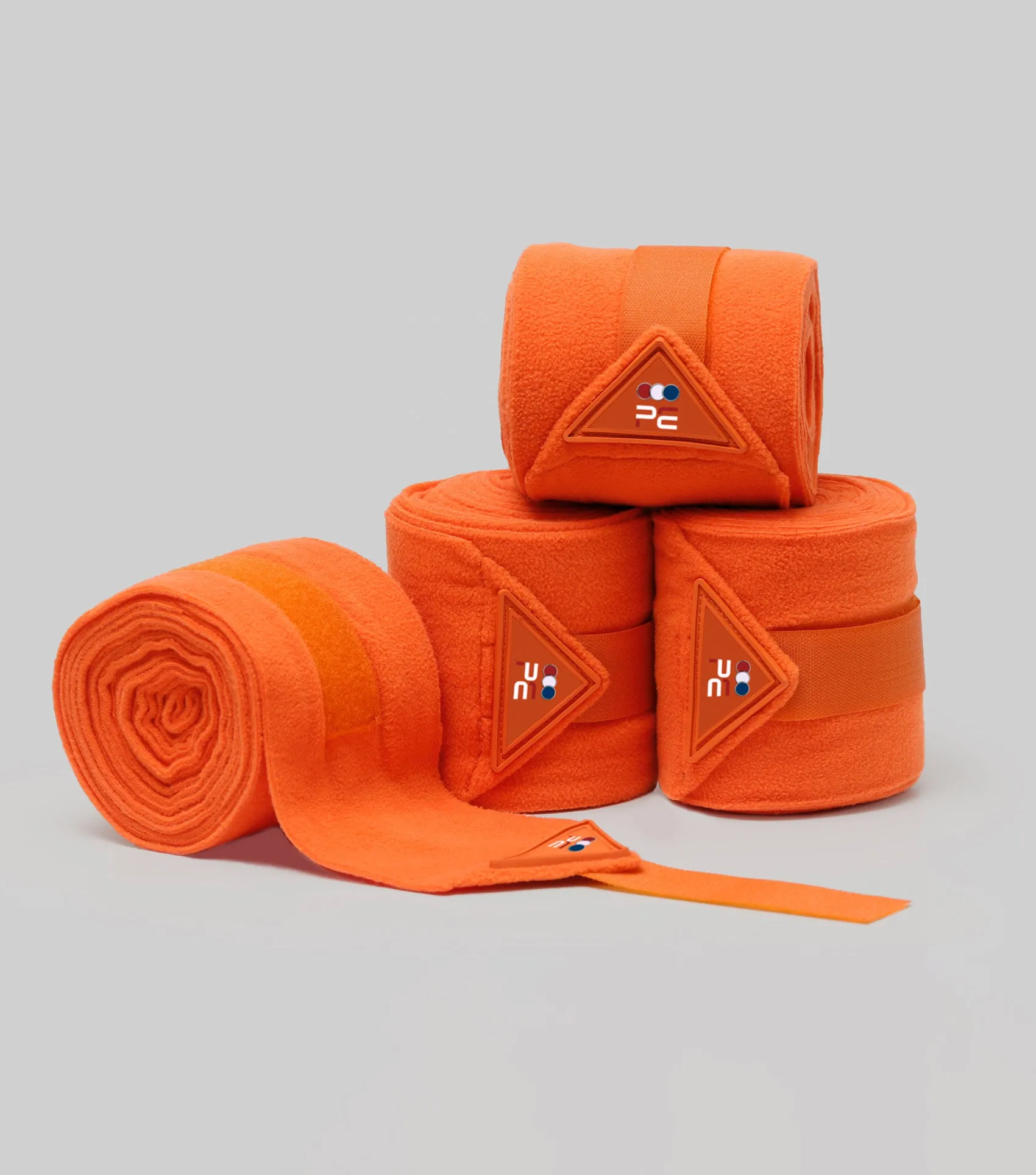 Horse Polo Fleece Bandages Orange